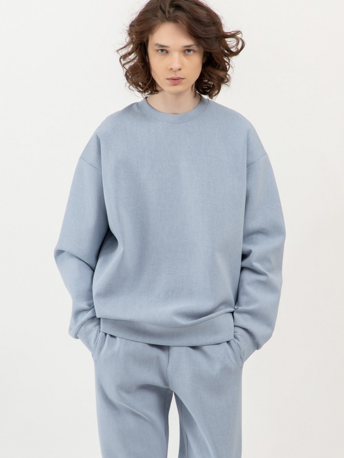 Sweatshirt qisqa uzunligi Blue S SS23CA2S-2-12514