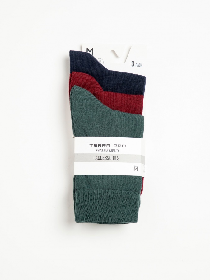 Paypoqlar uzun X3 qizil, dengiz floti, yashil L  SS23NS4S-42-18661