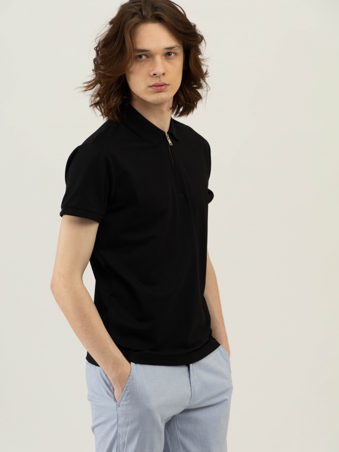 Polo qora XL qisqa qisma  SS23CA2N-17-12573