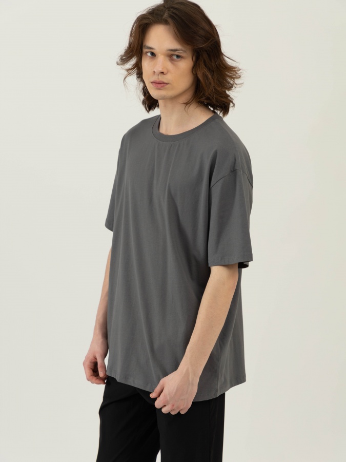 T-shirt Grey M qisqa qisma  SS23CA2N-25-12649