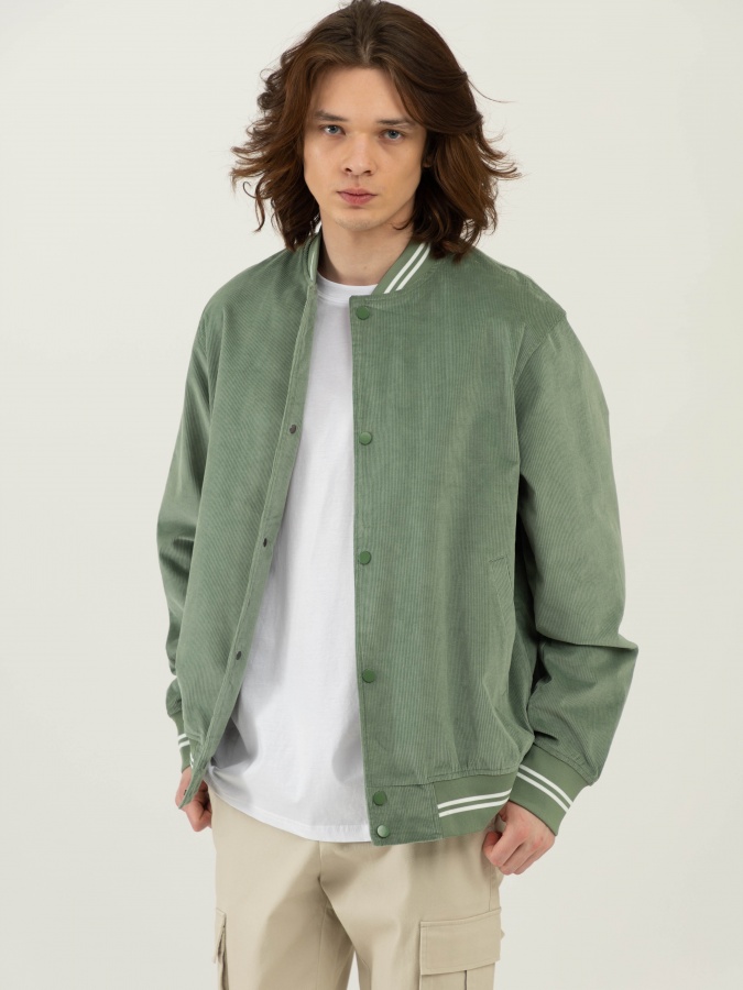 Ветровка короткая длина Green L SS23CA1N-27-12536