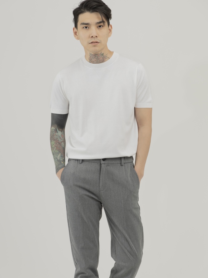 Jumper qisqa qisma oq XL  SS23CA2N-29-12571