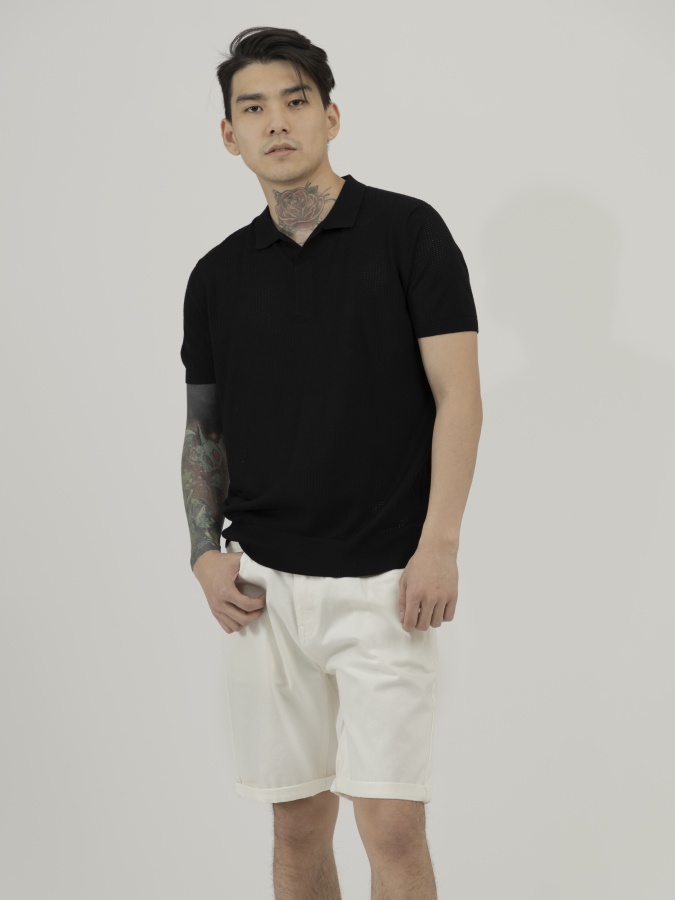 Jumper qisqa qisma qora S  SS23CA2N-29-12572