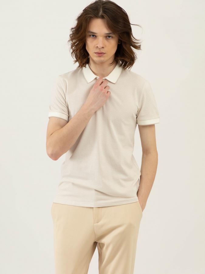 Polo Beige XL qisqa qisma  SS23CA2N-17-12475