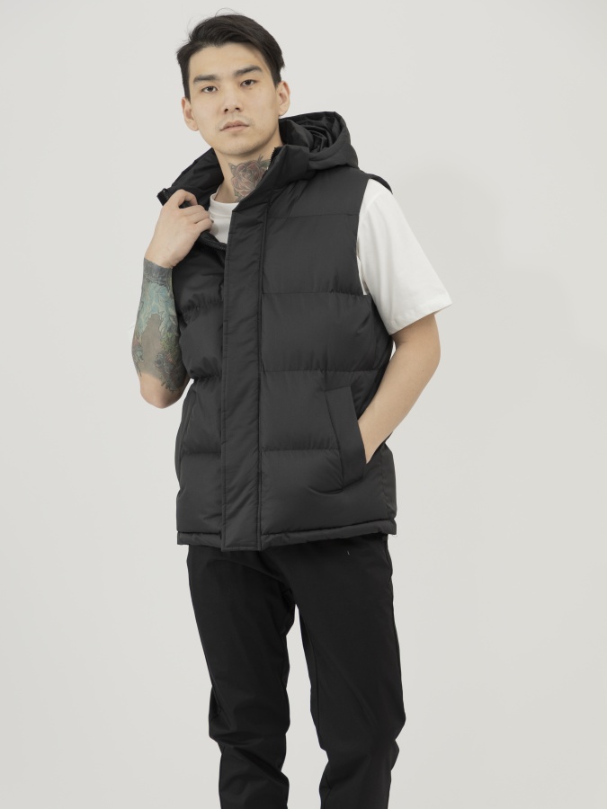 Жилетка короткая длина Black L SS23CA1N-32-12288