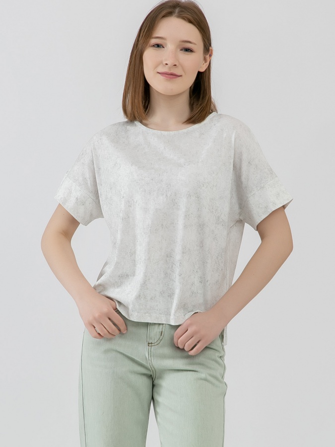 Женская футболка короткий рукав Light silver L SS23WES187