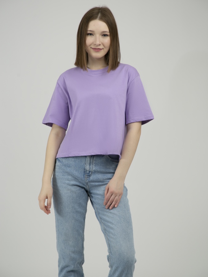 Ayollar futbolkasi qisqa qisma Lilac S  SS23WES001