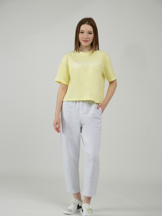 Light silver melange s ayollar joggerlari  SS23WES198