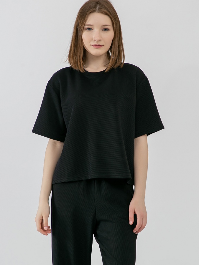 Женская футболка короткий рукав Black L SS23WES147