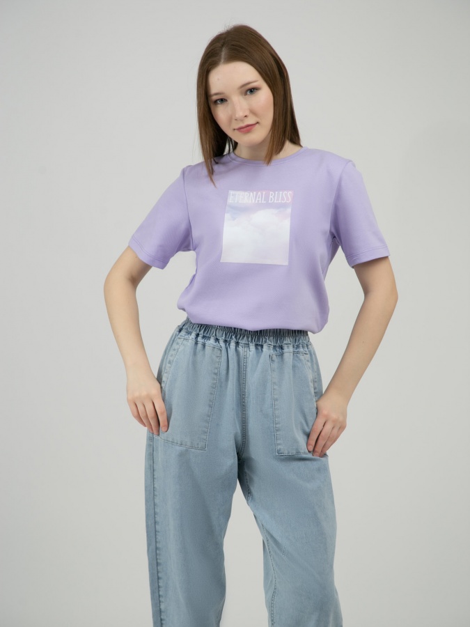 Женская футболка короткий рукав Violet L SS23WES286