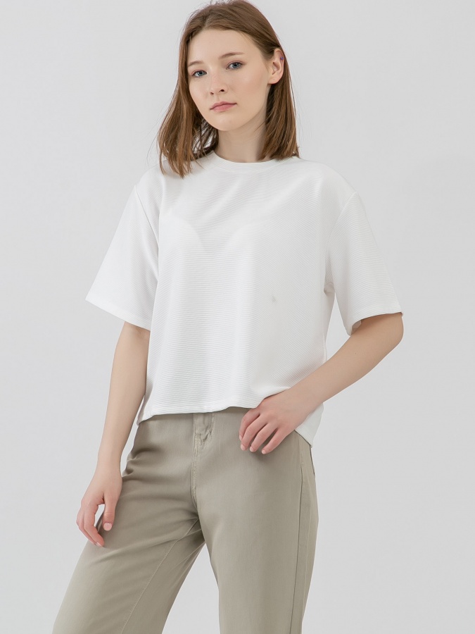 Женская футболка короткий рукав White M SS23WES147