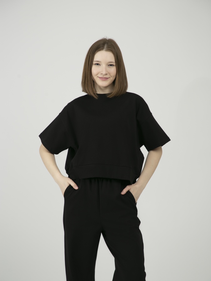 Женская футболка короткий рукав Black S SS23WES200