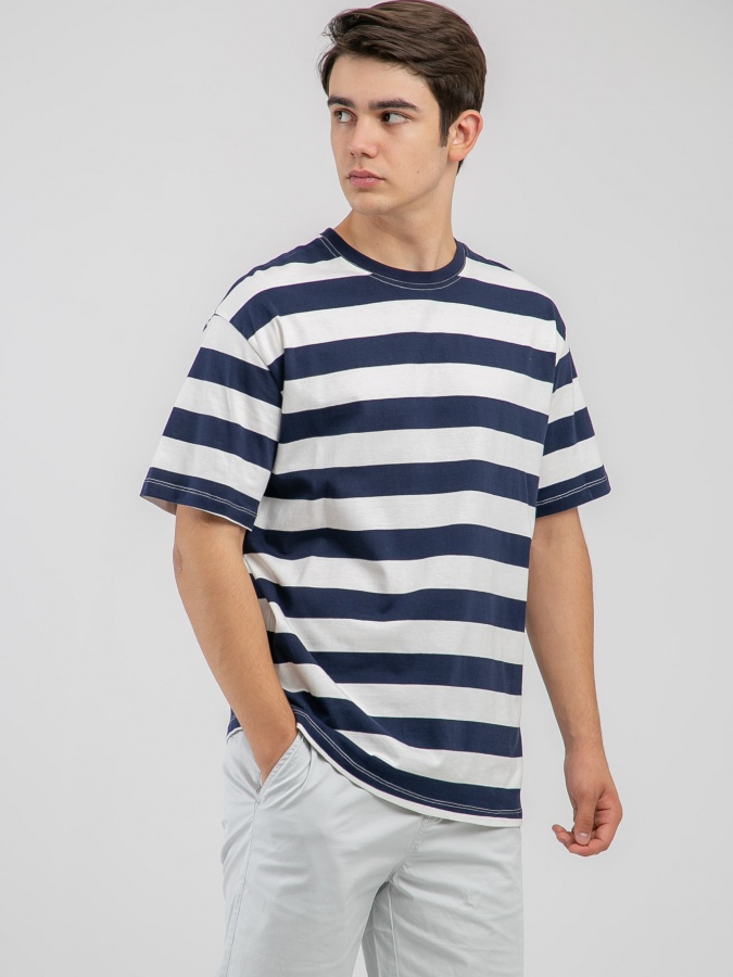 Futbolka qisqa yengli Navy L  SS23CA2N-25-12993