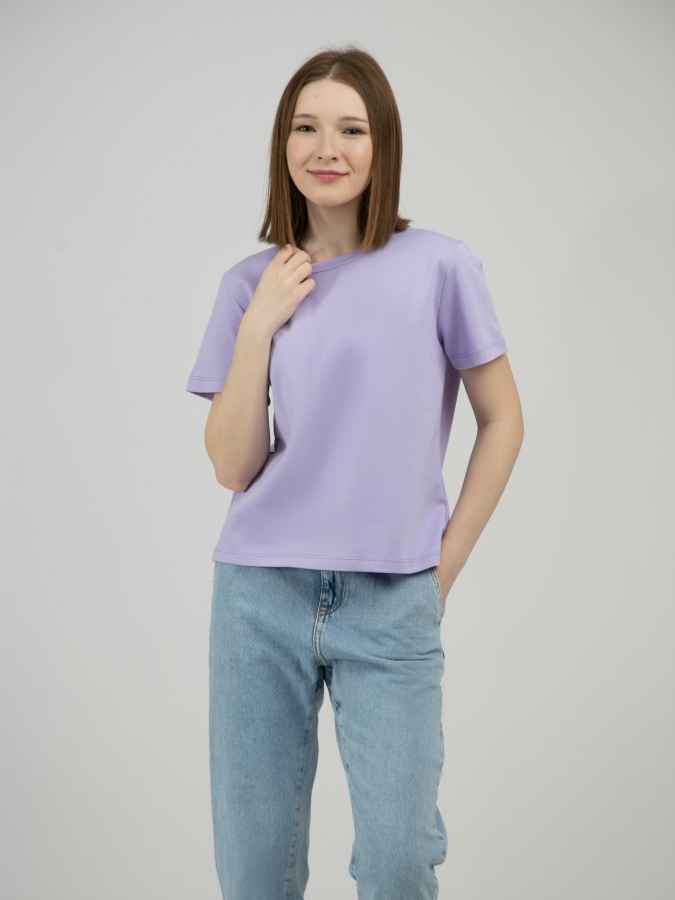 Ayollar futbolkasi qisqa qisma Violet M SS23WES207