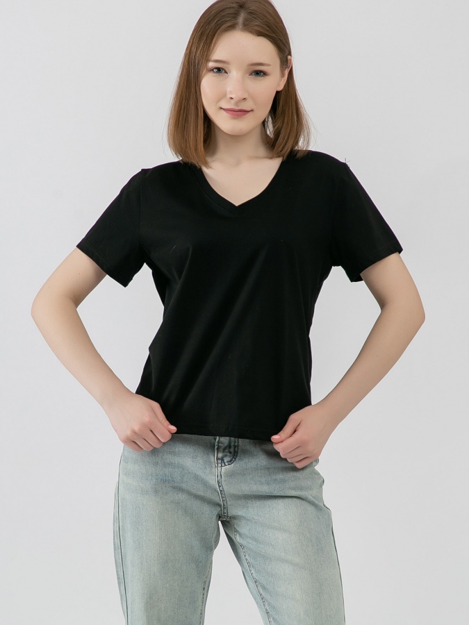 Женская футболка короткий рукав Black M SS23WES294