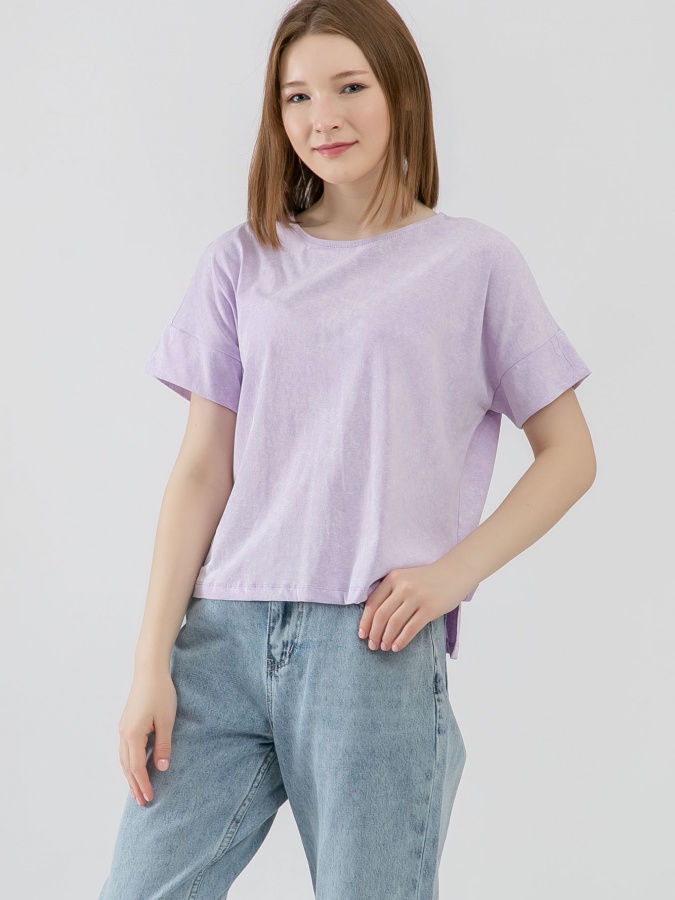 Ayollar futbolkasi qisqa qisma Lilac S SS23WES187