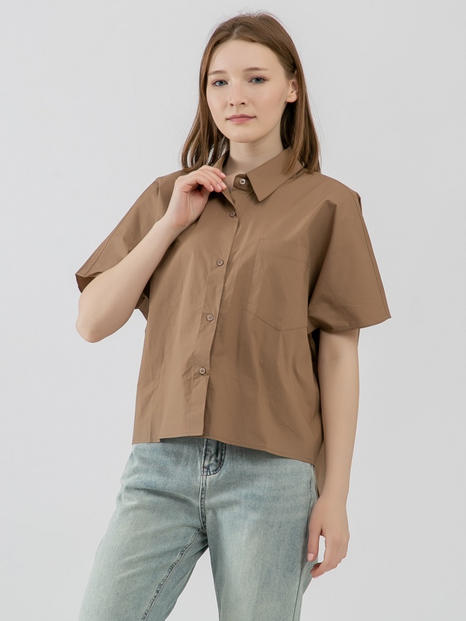 Женская рубашка короткий рукав Walnut Non SS23WES559