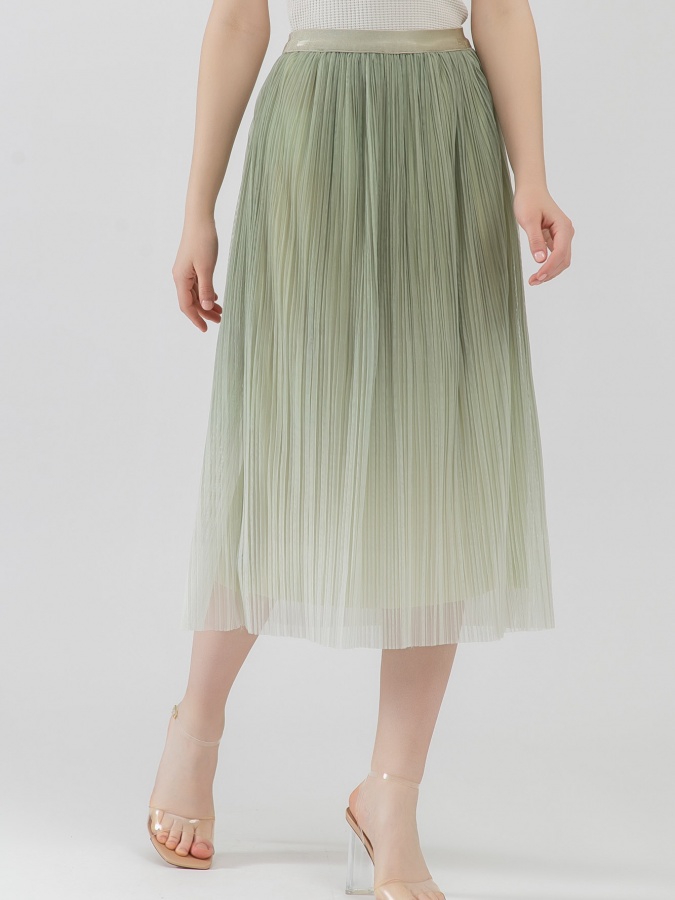 Midi yashil choy bo'lmagan yubka   SS23WES369