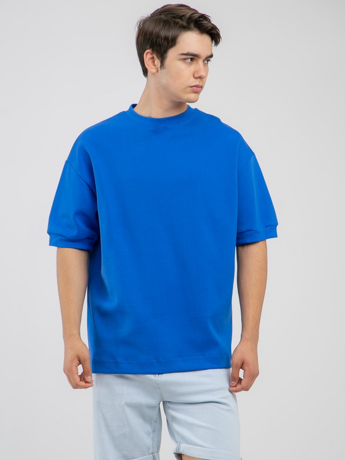 Electric Blue XXL qisqa yengli futbolka SS23CA2S-25-12527