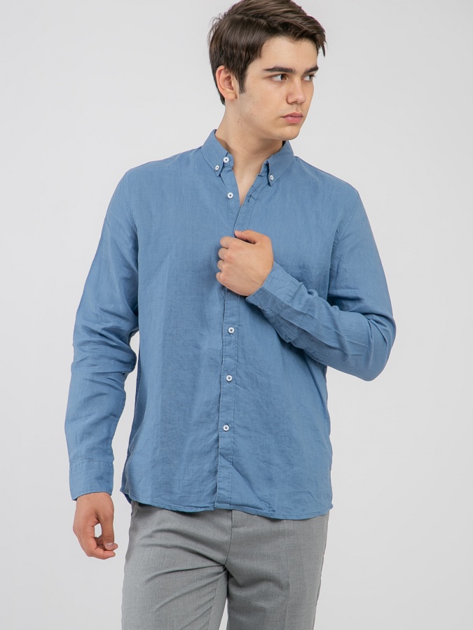 Рубашка длинный рукав Blue XXL SS23CA2N-19-12396