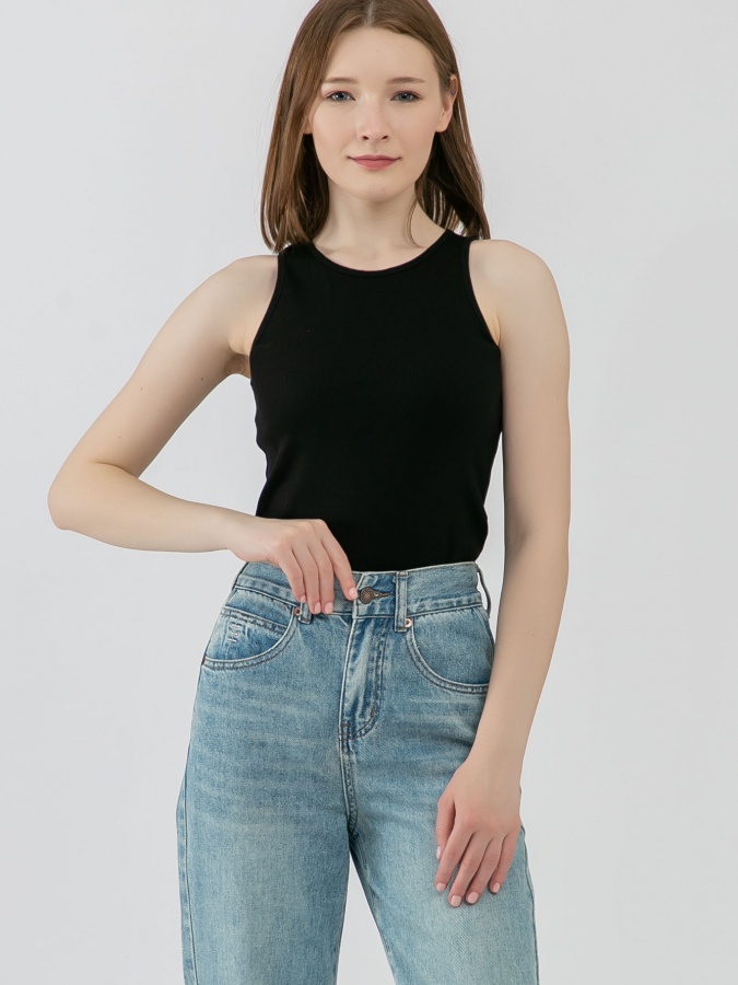 Женская майка Black S SS23WES137