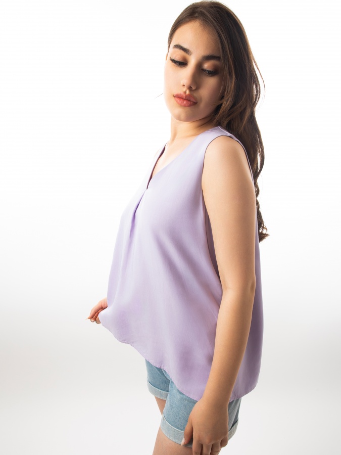 Lilac m yengsiz bluzka  SS23WES177