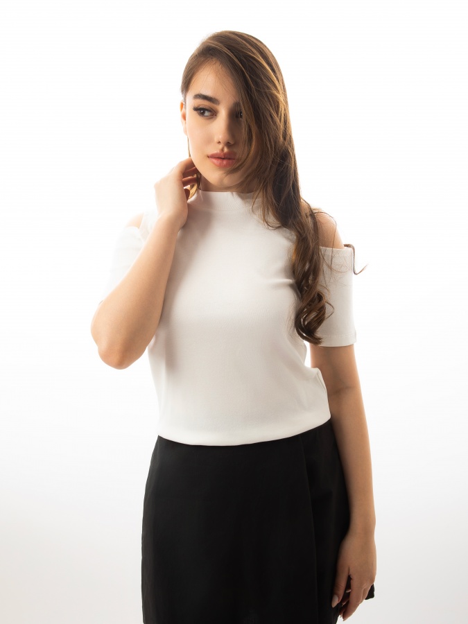 Женская футболка короткий рукав White S SS23WES454