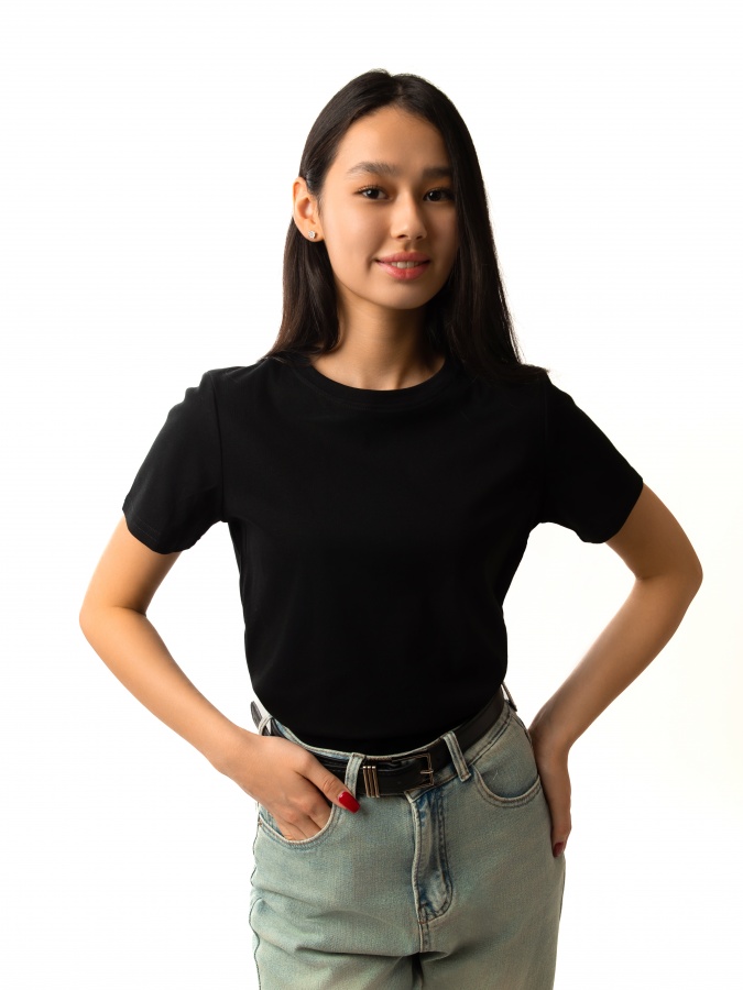 Женская футболка короткий рукав Black S SS23WES283