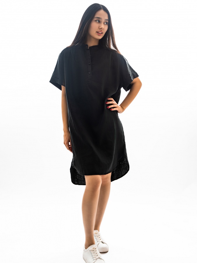 Ko'ylak qora XL qisqa qisma  SS23WES171