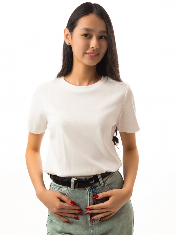 Женская футболка короткий рукав White S SS23WES283