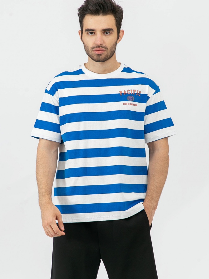 Moviy XXL qisqa yengli futbolka  SS23CA2N-25-18748