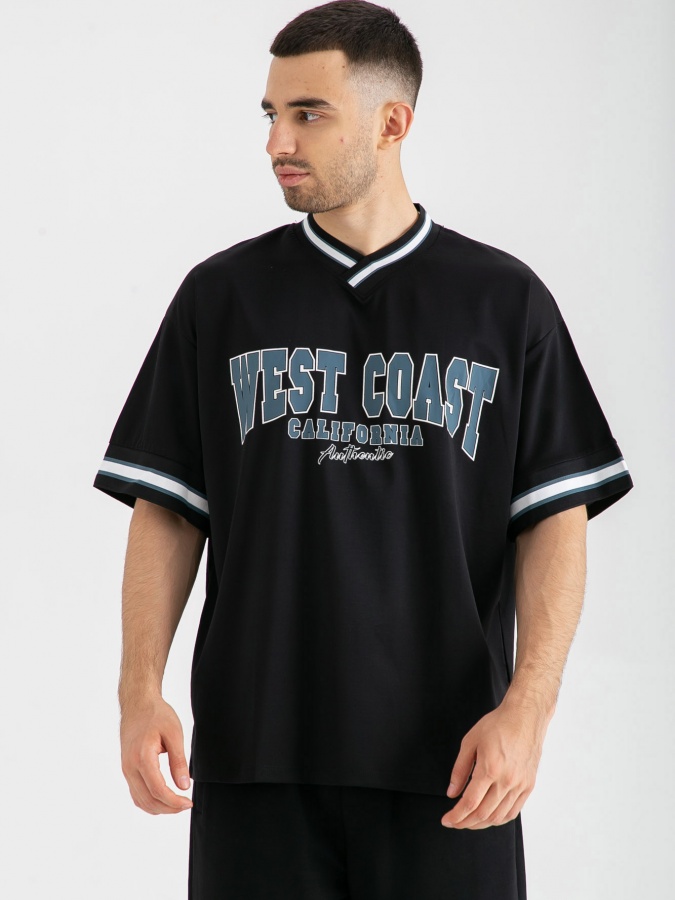 Futbolka qisqa qisma qora S  SS23CA2N-25-18741