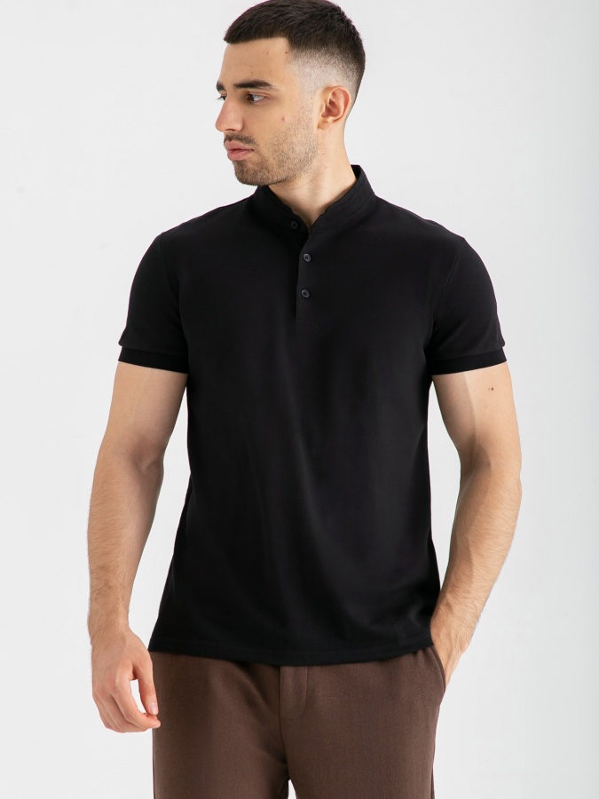 Polo qisqa qisma qora M  SS23CA2N-17-13020