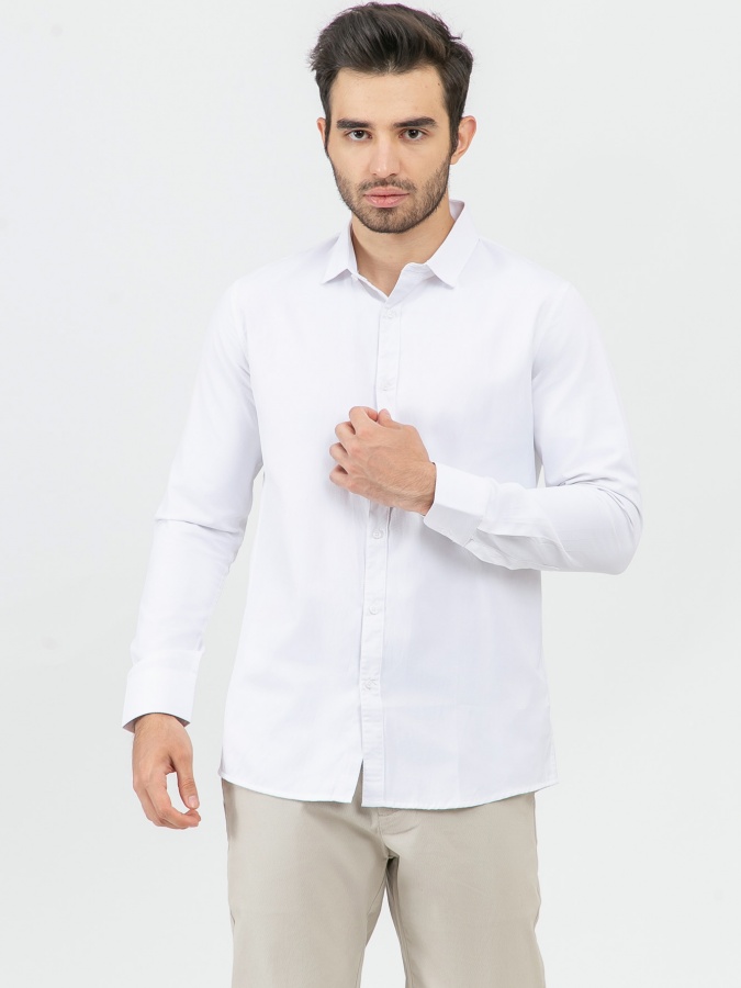 Рубашка длинный рукав White XL AW23CL2N-19-18760