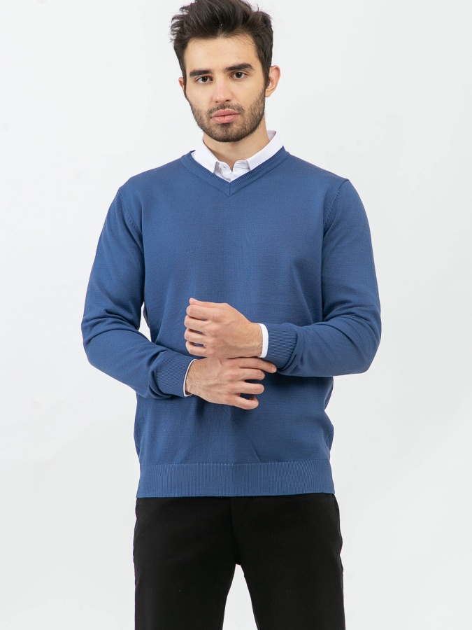 Джемпер длинный рукав Blue S AW23CA2N-29-18725