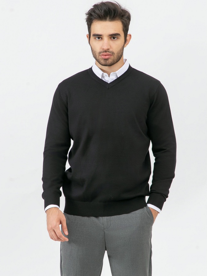 Jumper uzun qisma qora S  AW23CA2N-29-18725