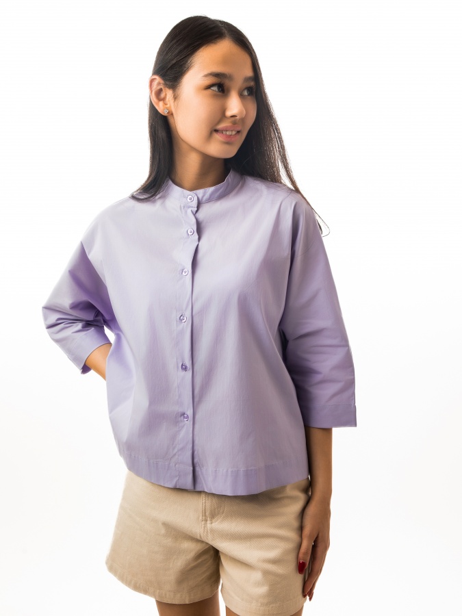 Женская рубашка длинный рукав Lilac L SS23WES315