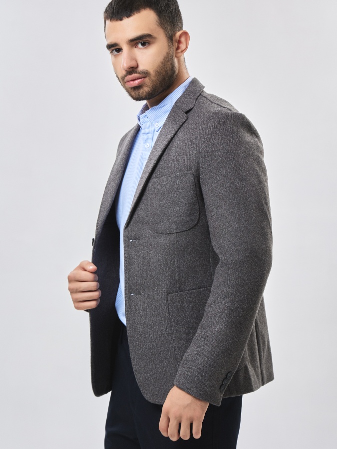 Blazer qisqa uzunligi Dark Grey 52  AW23CA2N-16-19123