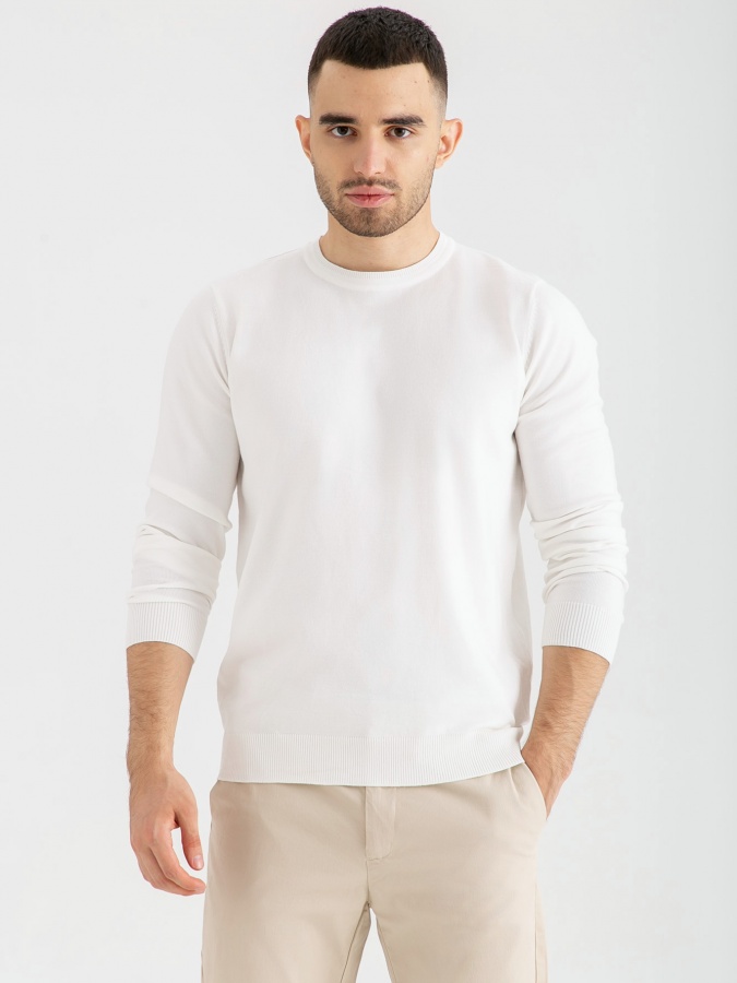 Jumper uzun qisma oq S  AW23CA2N-29-18724