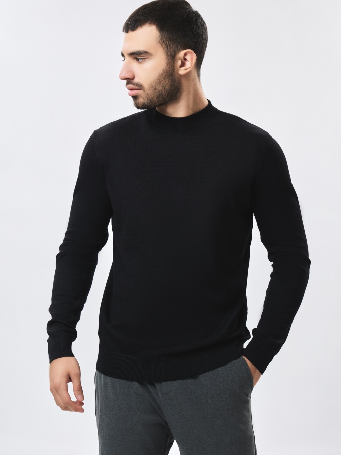 Jumper uzun qisma qora M  AW23CA2N-29-19114