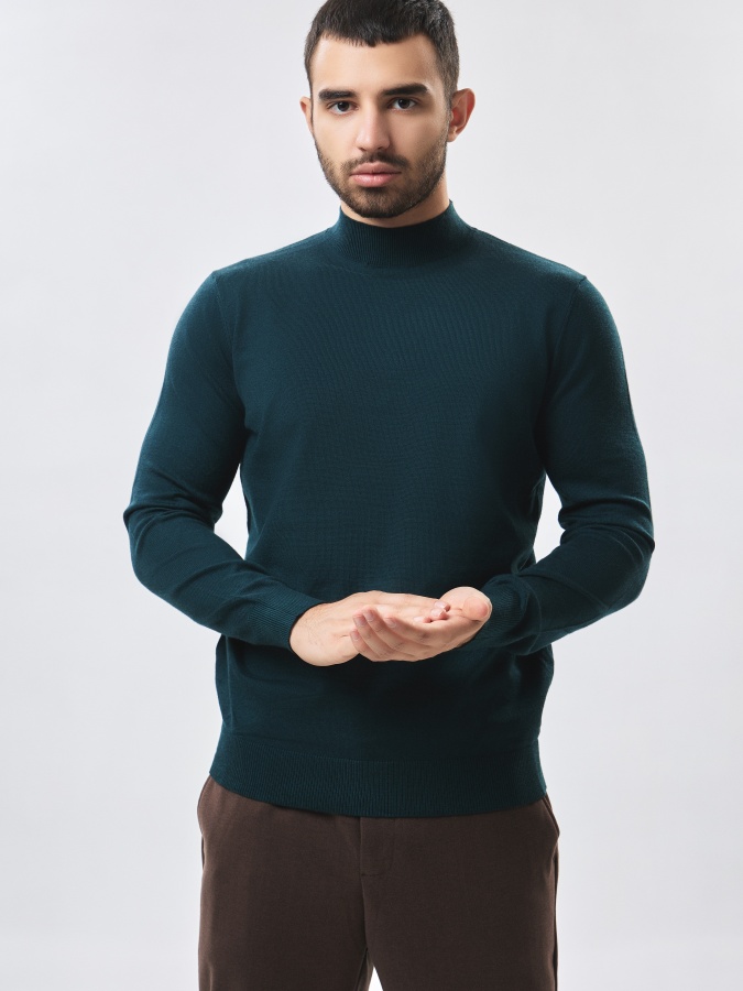 Jumper uzun yengli yashil XL  AW23CA2N-29-18726