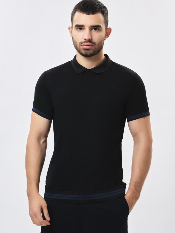 Поло короткий рукав Black L SS23CA2N-17-12546
