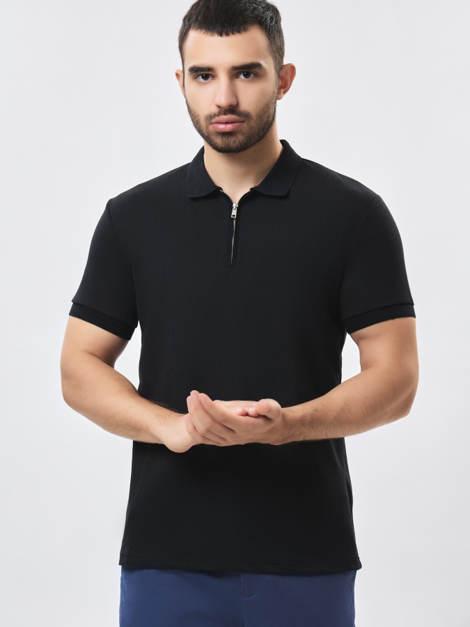 Polo qisqa qisma qora XXL  AW23CA2N-17-19042