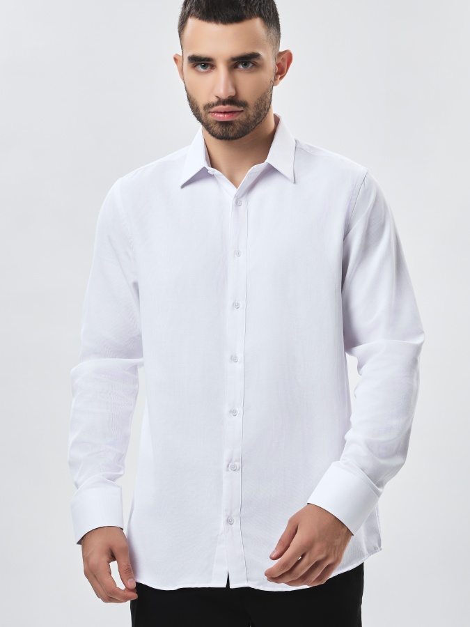 Рубашка длинный рукав White L AW23CL2N-19-18754
