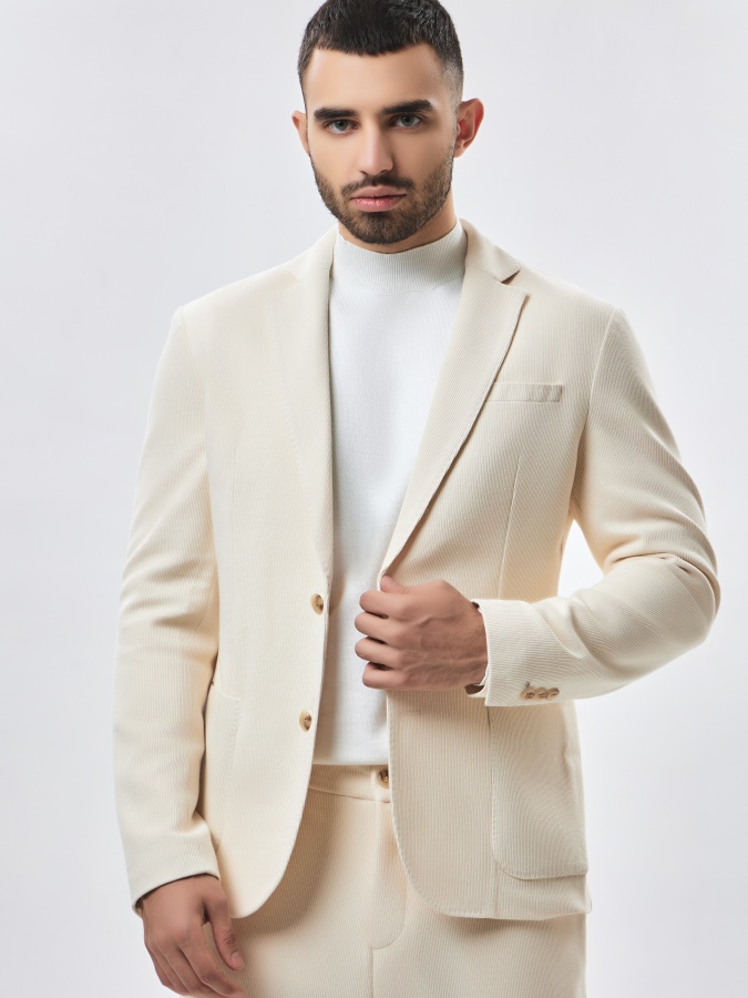 Blazer qisqa uzunligi Whisper White 50  AW23CA2N-16-18988