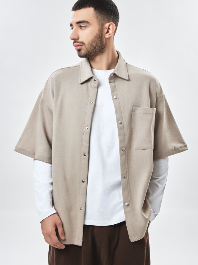 Рубашка короткий рукав Beige XL AW23CA2N-19-19271