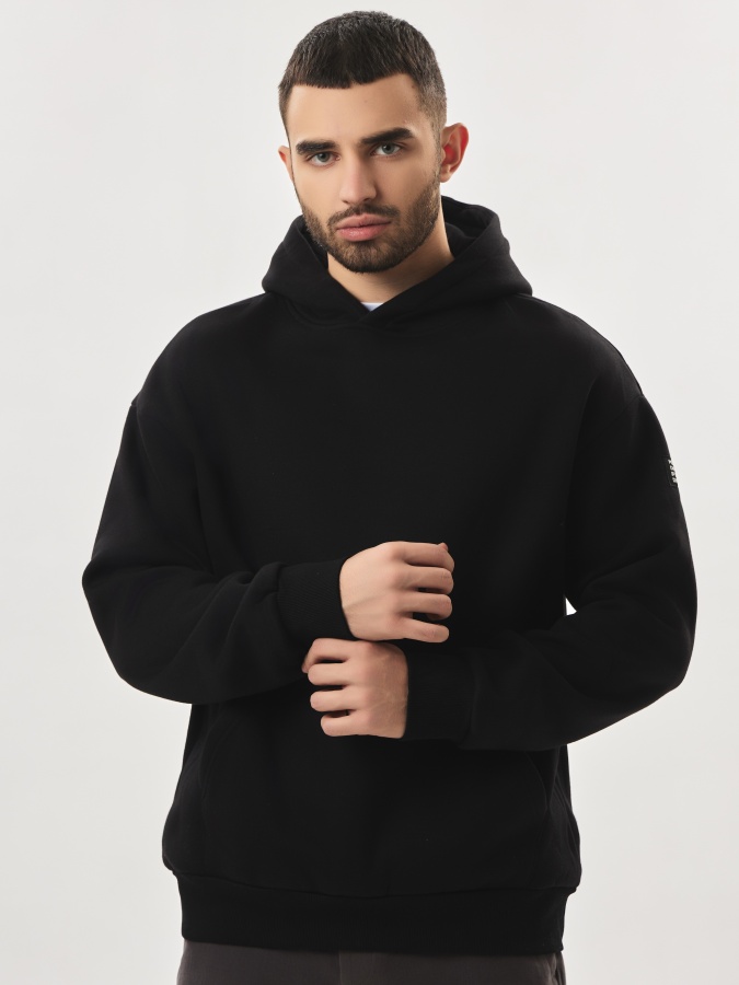 Sweatshirt qisqa uzunligi qora S AW23CA2N-2-19237