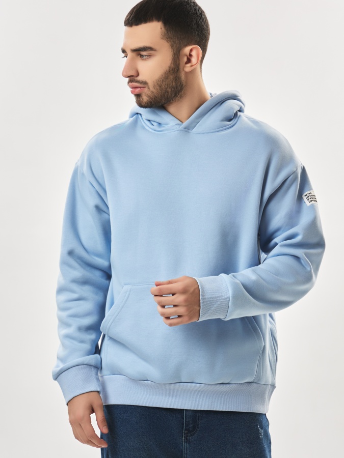 Sweatshirt qisqa uzunligi Blue M  AW23CA2N-2-19237
