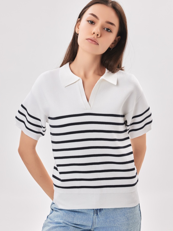 Ayollar jumper qisqa qisma Navy L  AW23WKN-30086