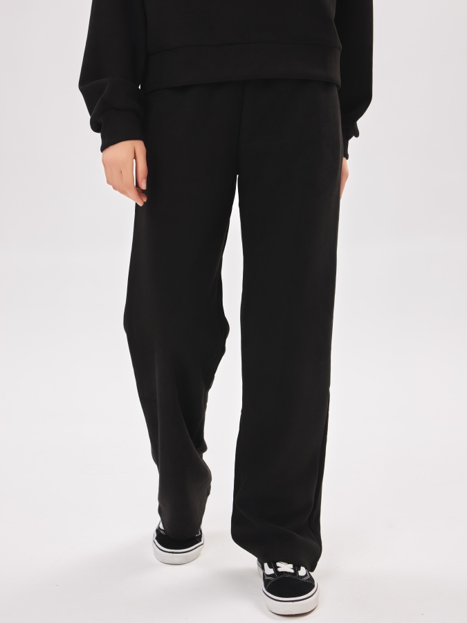 Qora L ayollar joggerlari  AW23WBA-52056